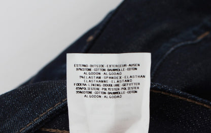 Blue Cotton Stretch Slim Fit Jeans