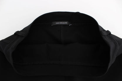 Black Straight Pencil Skirt